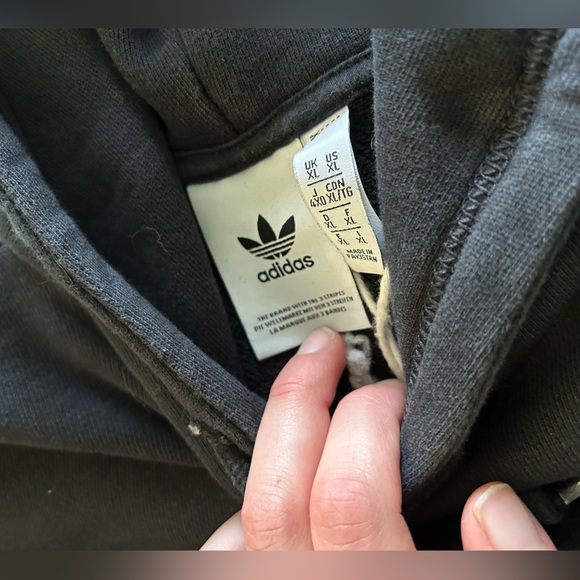 Black Adidas Classic Hoodie Men’s XL - Picture 5 of 6